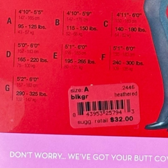 NEW SPANX Women's Heathered Contrast Tight-End-Tights in Black/Gray Size A - Picture 8 of 8